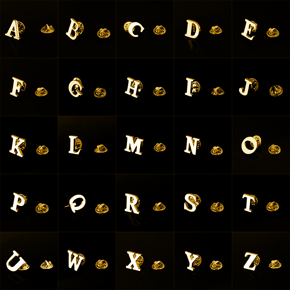 Embroidery Letter M - Jakość Mosiądz Inicjał A do Z