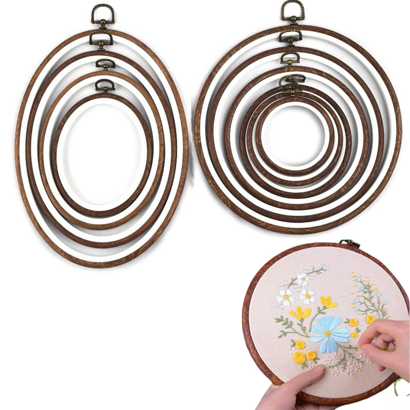Embroidery Hoop Plastic - 10 SZT. Narzędzi do szycia Okrągłe