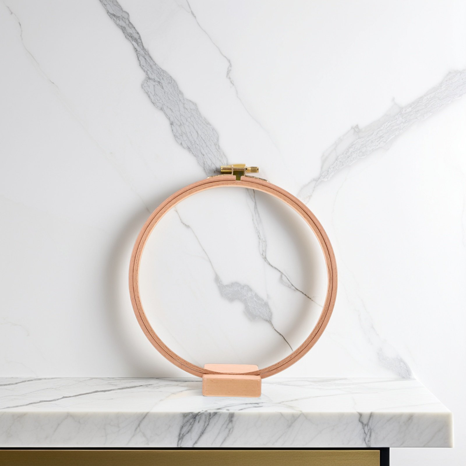 Embroidery Hoop Plastic - 1 zestaw rzemieślniczych drewnianych stojaków na