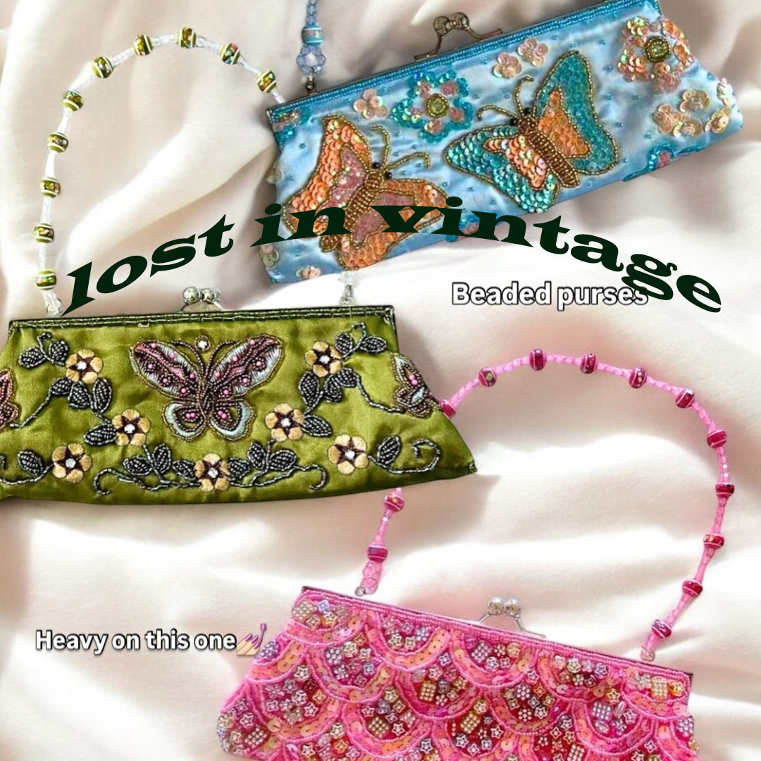 Embroidery Kiss - Zagubiony w Vintage ręcznie haftowany brokat