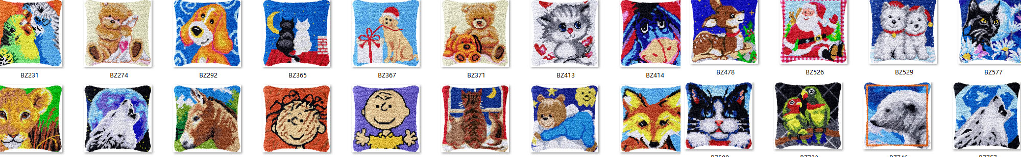 Embroidery Kiss - Zestaw do haftu metodą latch hook,
