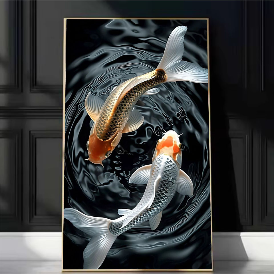 Embroidery Fish - Zestaw do malowania diamentami DIY ryby