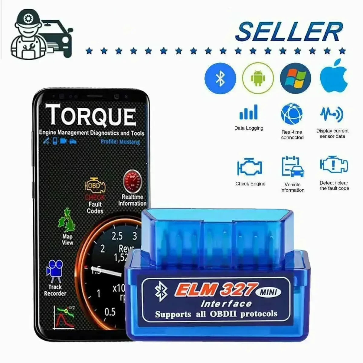 OBD 2 ELM327 Detektor samochod – Embroidery I2 recenzja i cena