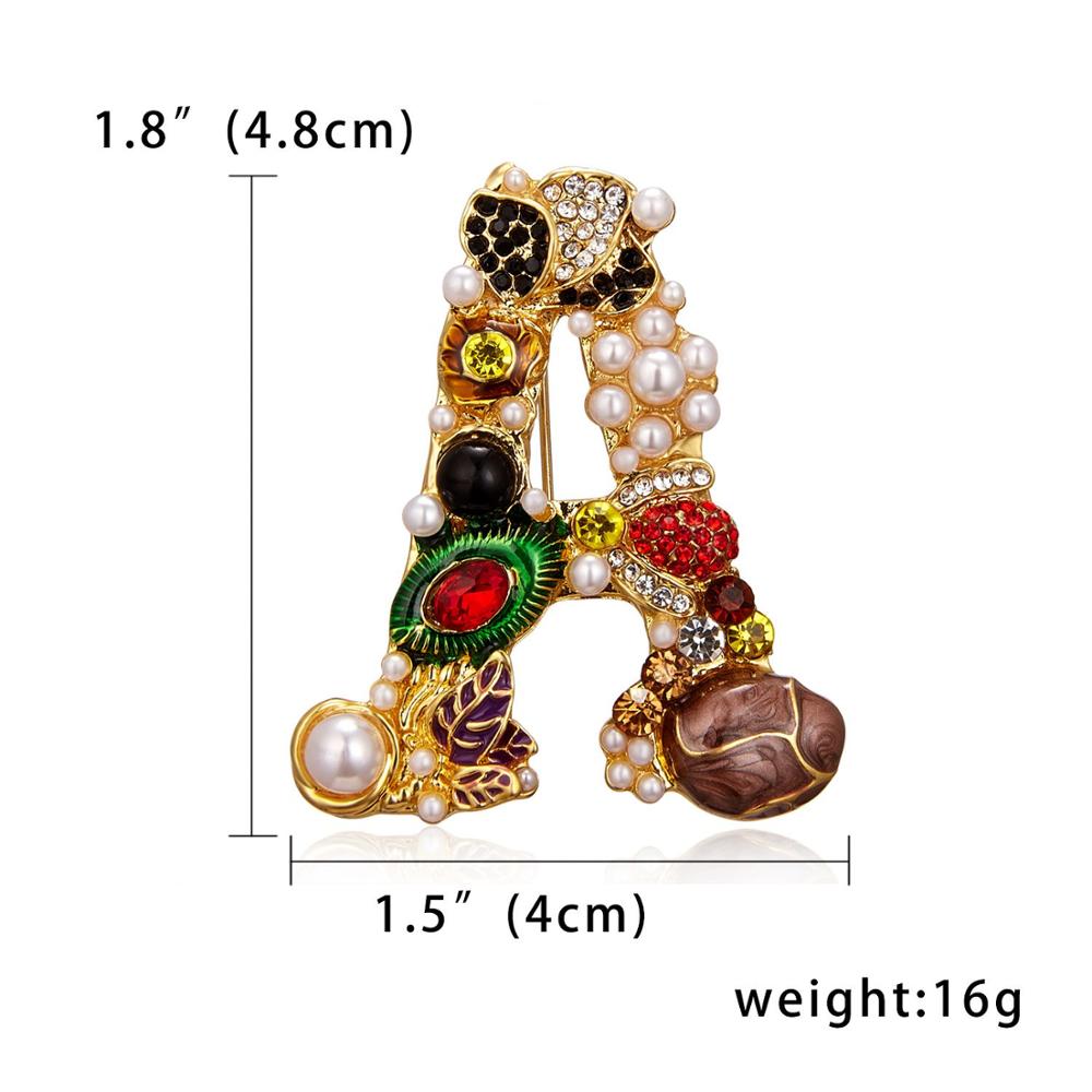 Moda emalia perła Rhinestone l – Embroidery Letter M recenzja i cena