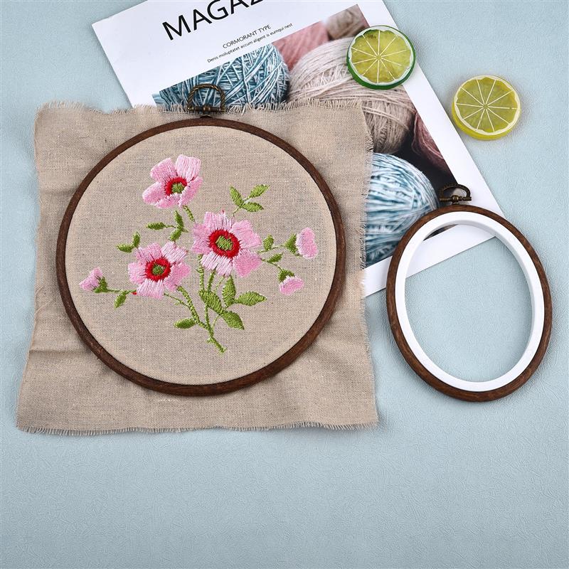 Zestaw drewnianych okrągłych i – Embroidery Hoop Plastic recenzja i cena