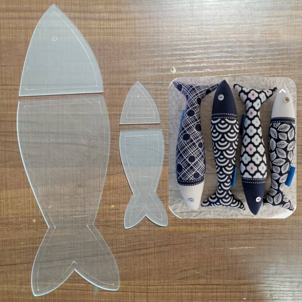 Szablon do patchworku z motywe – Embroidery Fish recenzja i cena