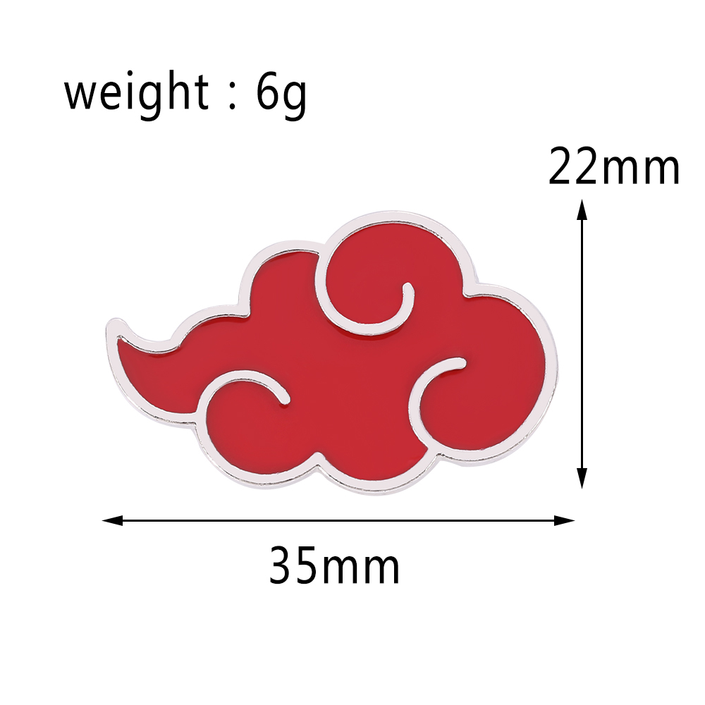 Przypinka Broszka Naruto Akats – Embroidery Red recenzja i cena