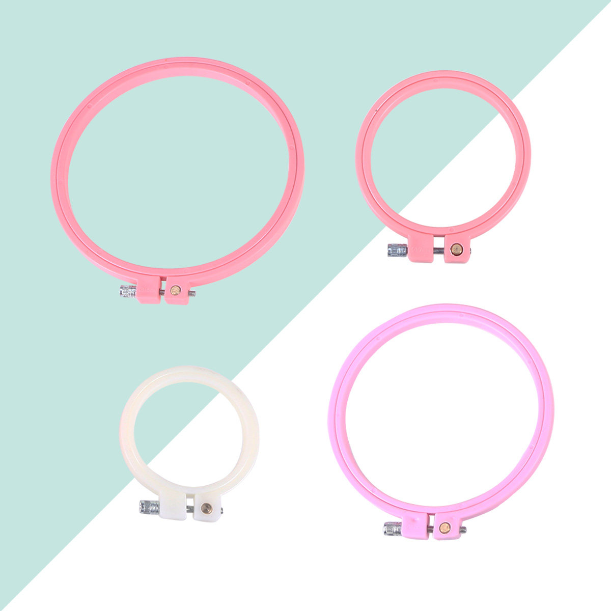 4 szt. Ramki do haftowania krz – Embroidery Ring Sizes recenzja i cena