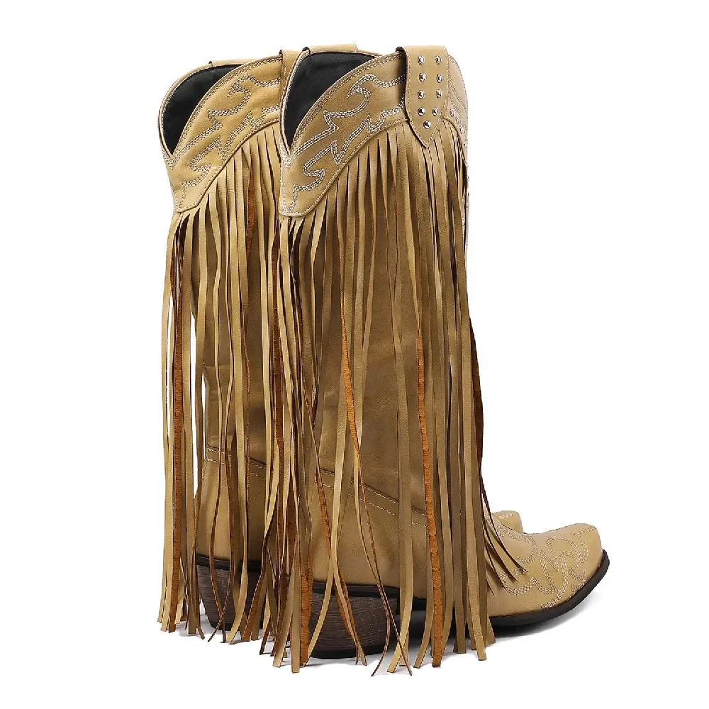Fringe Rivet Western Women Mid – Embroidery Red recenzja i cena