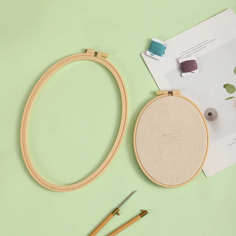1 szt. DIY Rama do haftu krzyż – Embroidery Hoop Plastic recenzja i cena