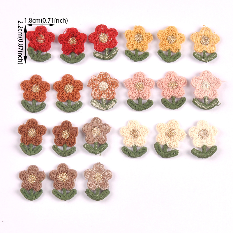 10 szt. 22x18mm Nieklejące apl – Embroidery Letter M recenzja i cena