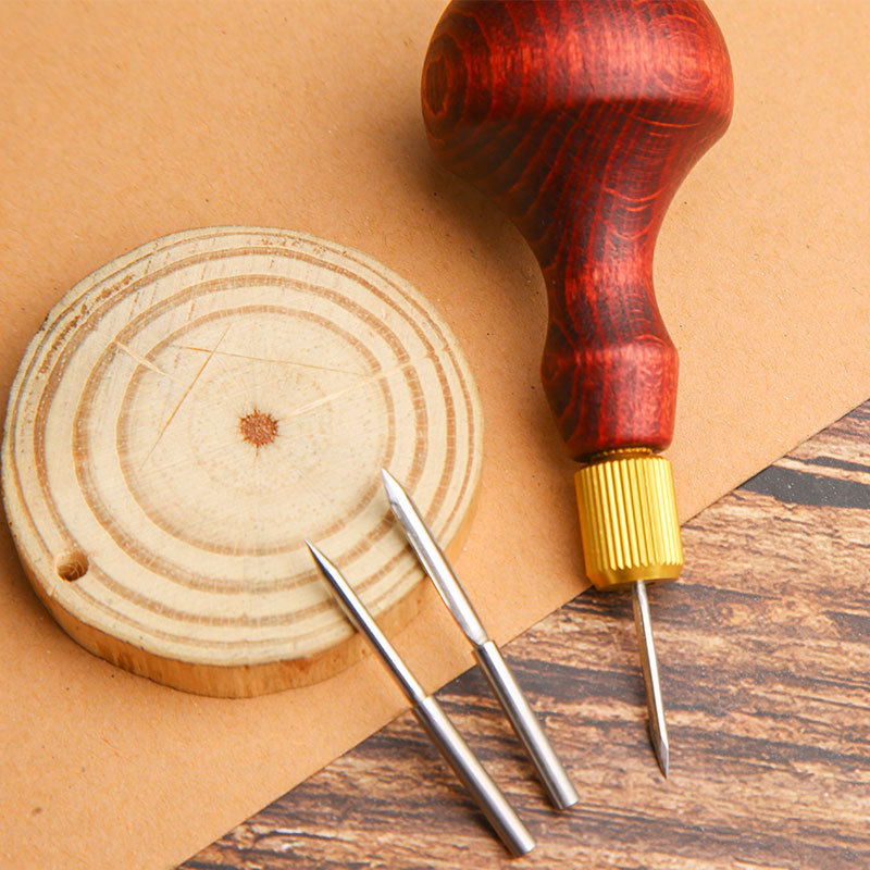 1 zestaw DIY skórzany dziurkac – Punch Needle Handle recenzja i cena