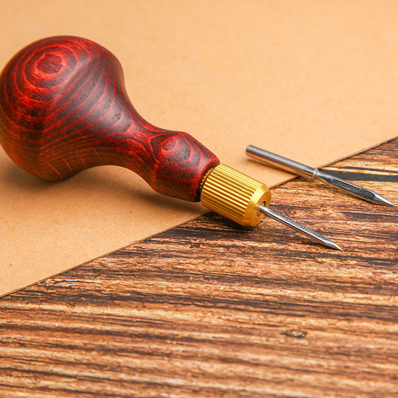 1 zestaw DIY skórzany dziurkac – Punch Needle Handle recenzja i cena