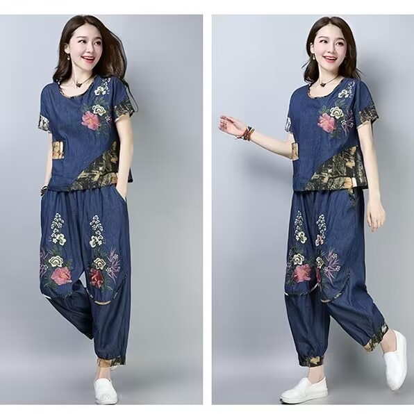Damski komplet w stylu etniczn – Embroidery In The Piece recenzja i cena