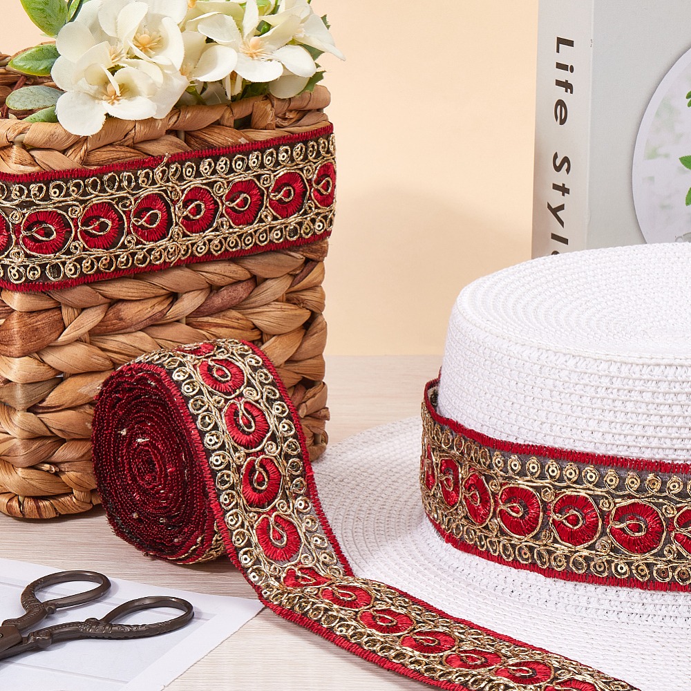 10 jardów (9,14 metra) czerwon – Embroidery Red recenzja i cena