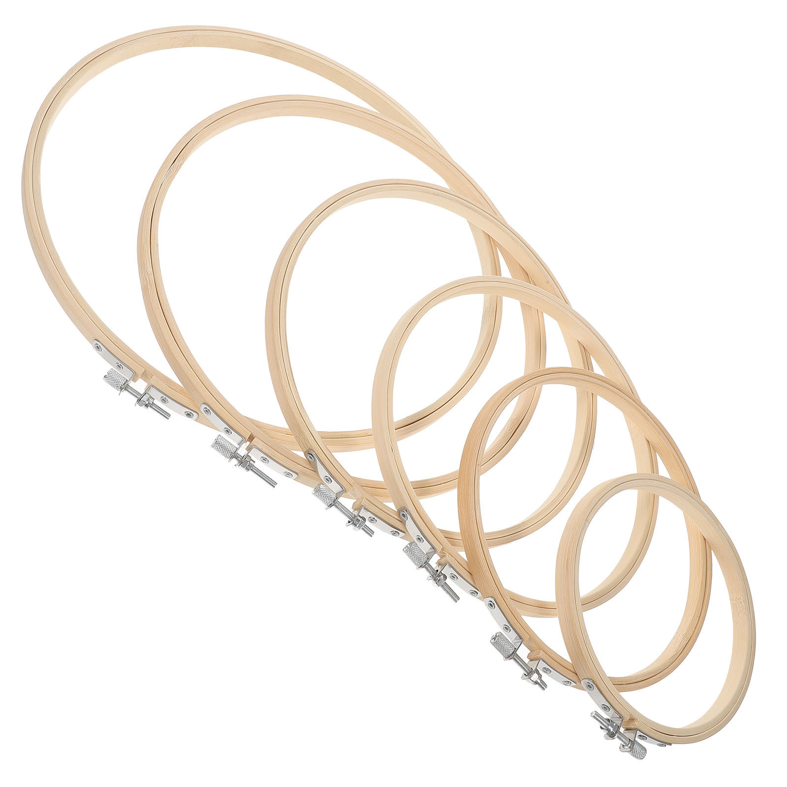 6 szt. bambusowych tamboretek  – Embroidery Ring Sizes recenzja i cena