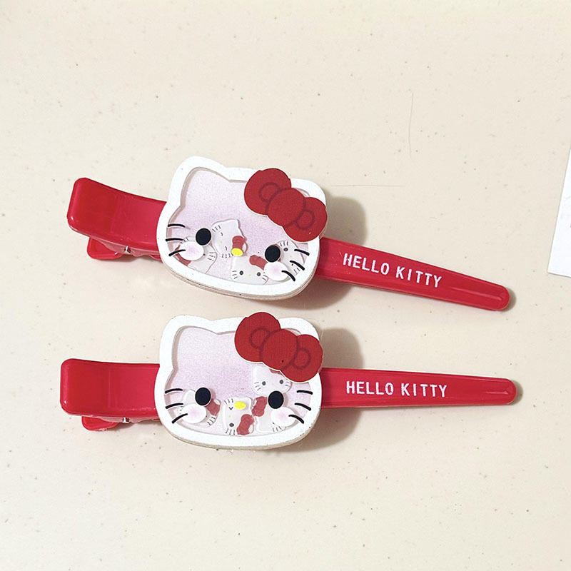 Klips do włosów Hello Kitty, o – Embroidery Red recenzja i cena