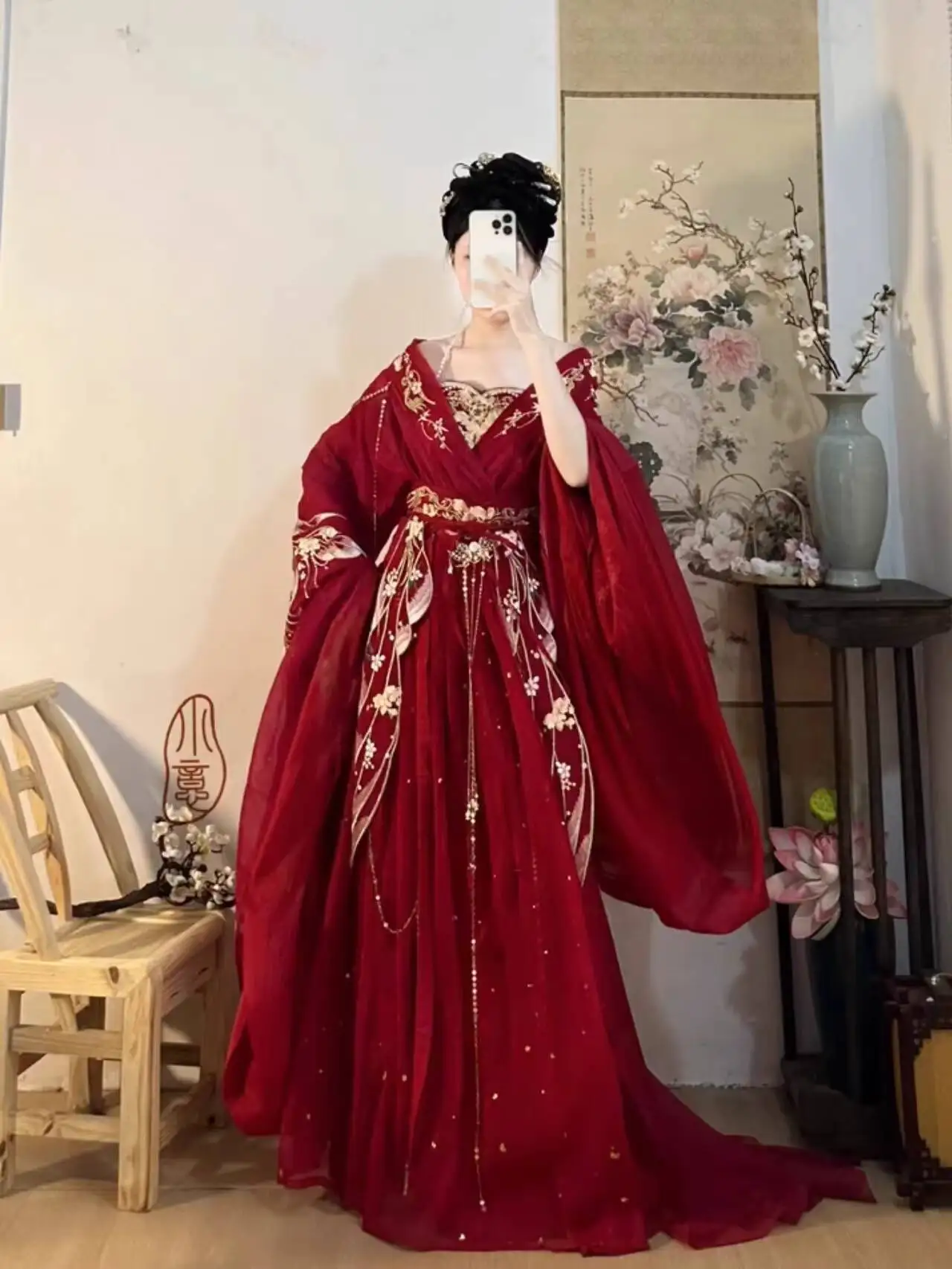 2025 gorący Guofeng Bogini Kwi – Embroidery Red recenzja i cena