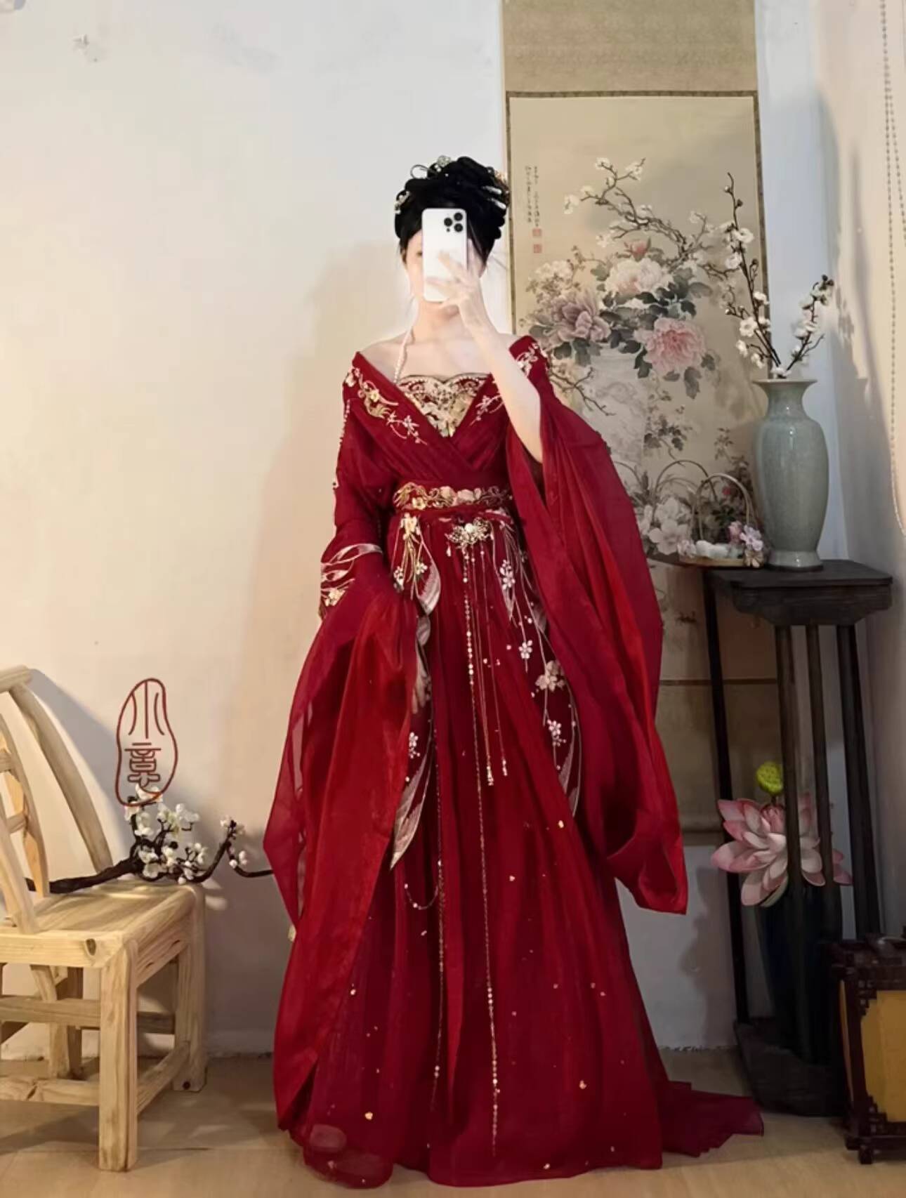 2025 gorący Guofeng Bogini Kwi – Embroidery Red recenzja i cena