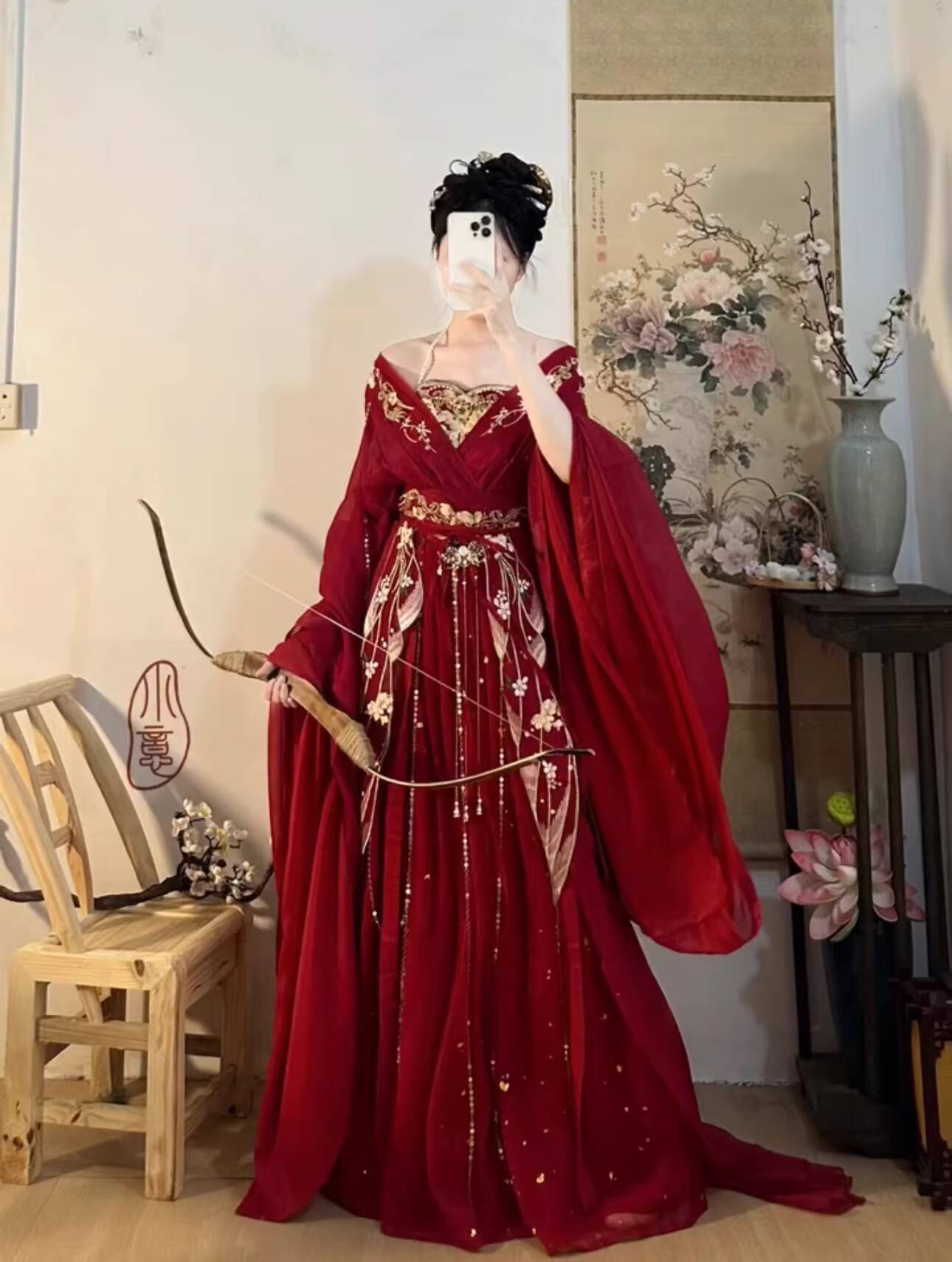 2025 gorący Guofeng Bogini Kwi – Embroidery Red recenzja i cena