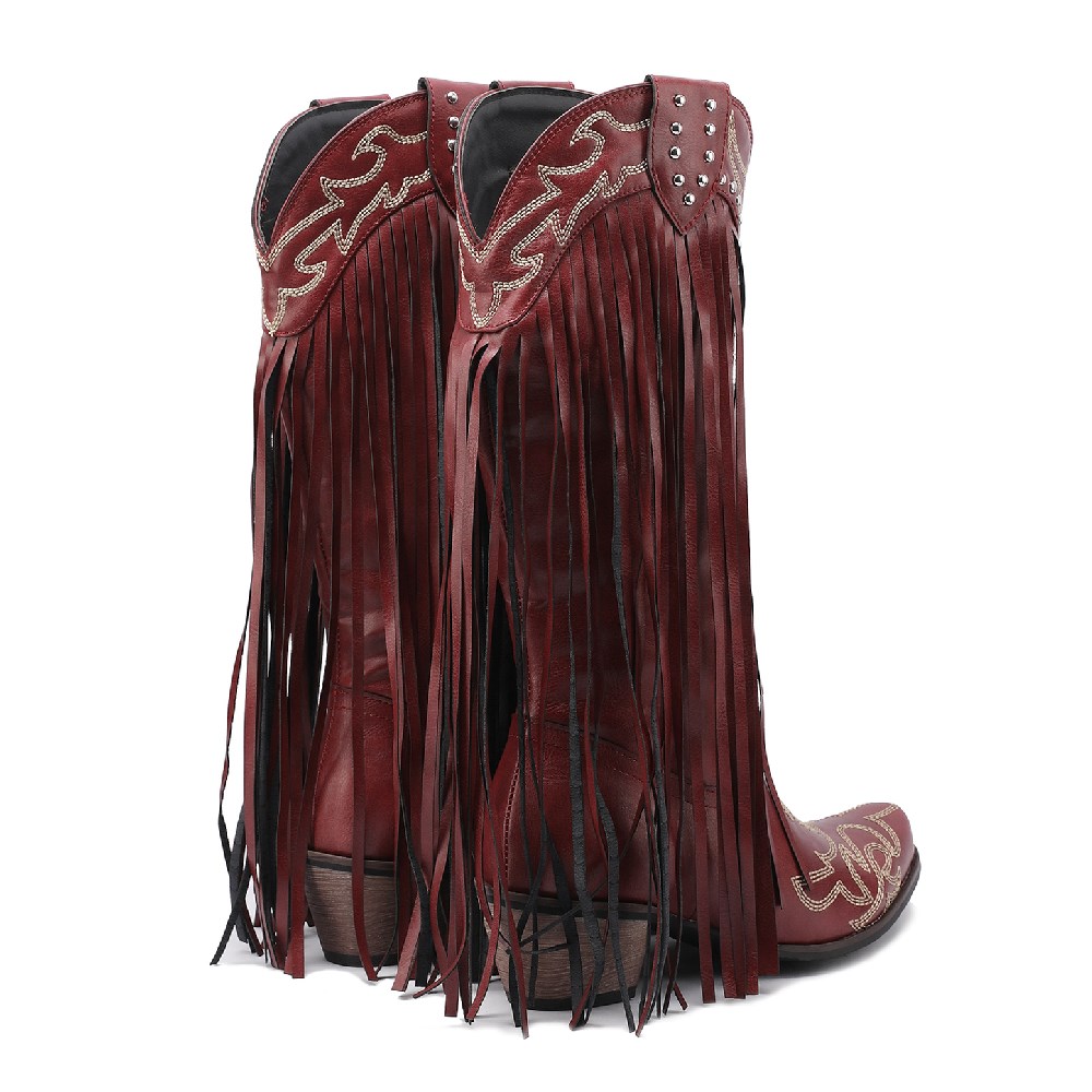 Zachodni kowbojski środkowy bu – Embroidery Red recenzja i cena
