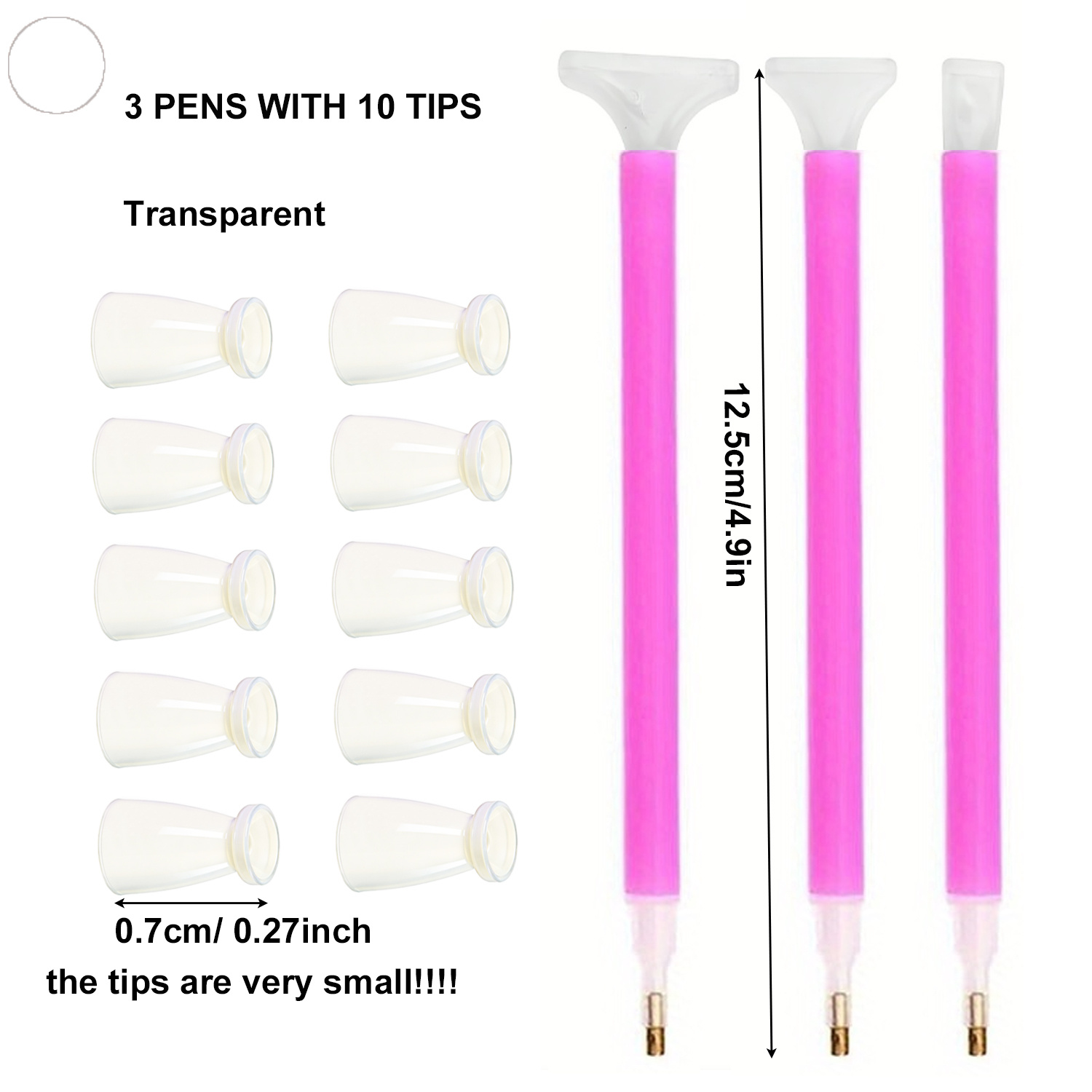 10 Silikonowych Końcówek i 3 P – Embroidery Needle Pen recenzja i cena