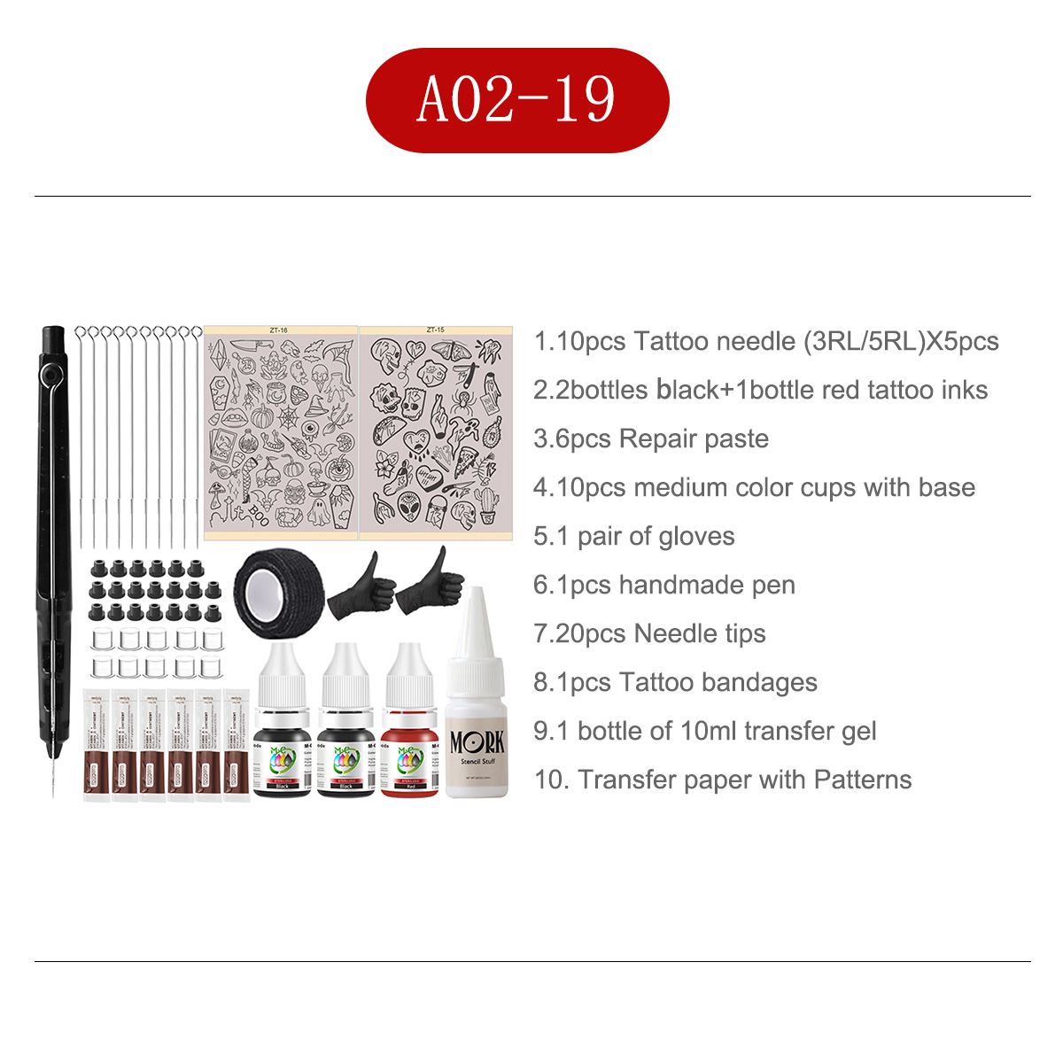 Kompletny zestaw do tatuażu, p – Transfer Pen Ink recenzja i cena
